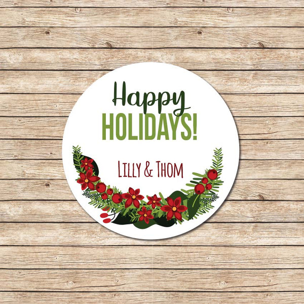 Happy Holidays Wreath