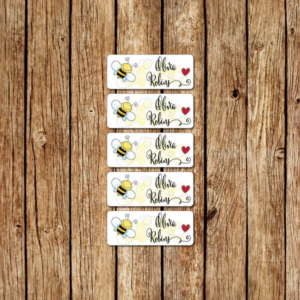 Hunny Bee - Small Name Labels - Love my Goodies