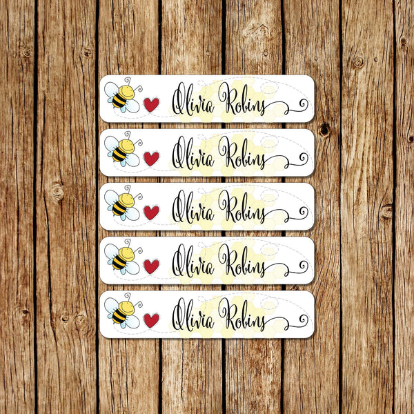 Hunny Bee - Large Name Labels - Love my Goodies