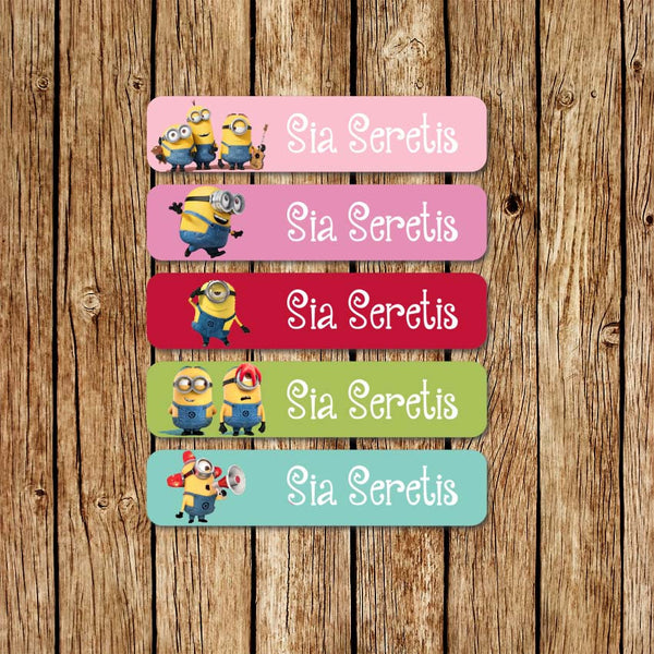 Minions 3 - Large Name Labels - Love my Goodies