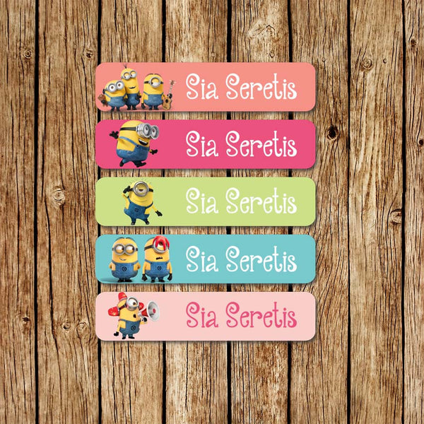 Minions 3 - Large Name Labels - Love my Goodies
