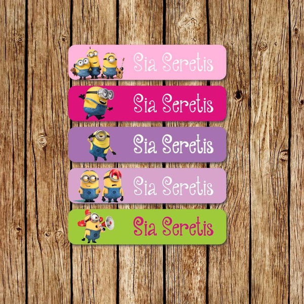 Minions 3 - Large Name Labels - Love my Goodies