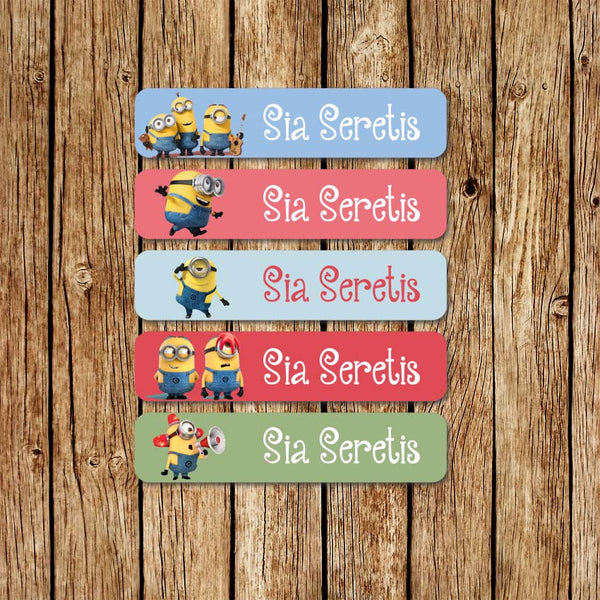 Minions 3 - Large Name Labels - Love my Goodies