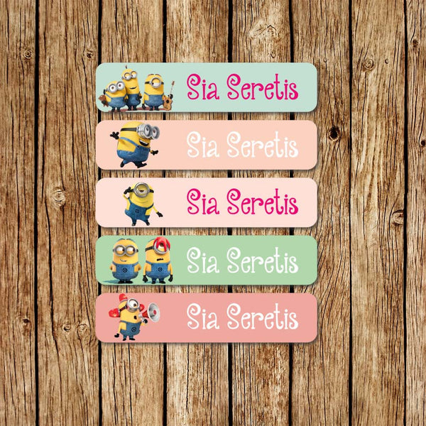 Minions 3 - Large Name Labels - Love my Goodies
