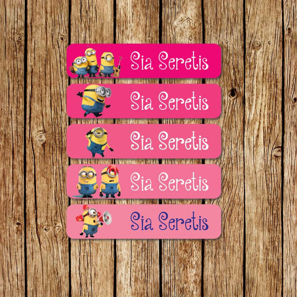 Minions 3 - Large Name Labels - Love my Goodies