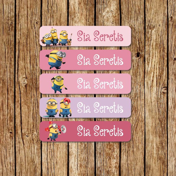Minions 3 - Large Name Labels - Love my Goodies