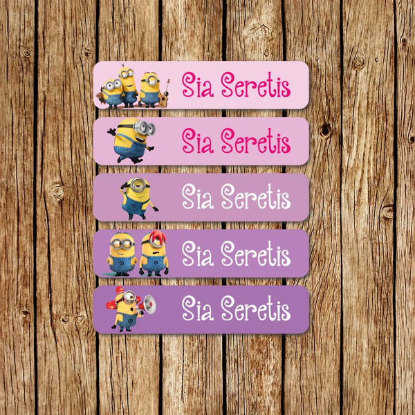Minions 3 - Large Name Labels - Love my Goodies
