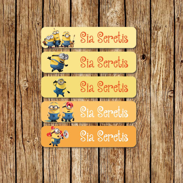 Minions 3 - Large Name Labels - Love my Goodies