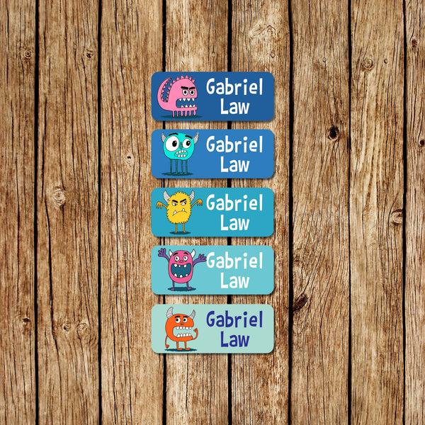 Monster Friends - Small Name Labels - Love my Goodies