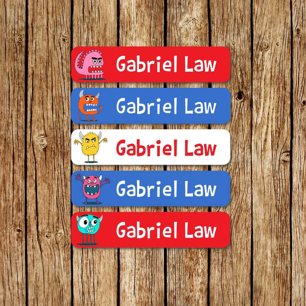Monster Friends -Large Name Labels - Love my Goodies