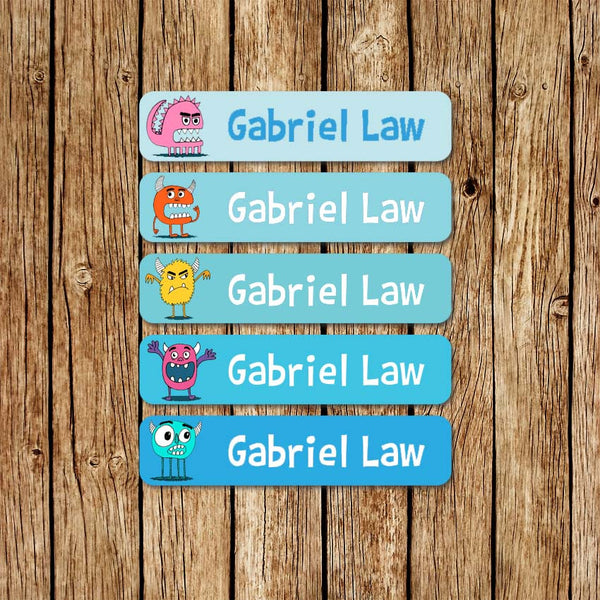 Monster Friends -Large Name Labels - Love my Goodies