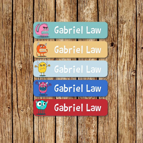 Monster Friends -Large Name Labels - Love my Goodies