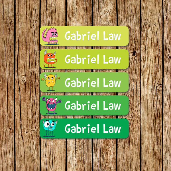 Monster Friends -Large Name Labels - Love my Goodies