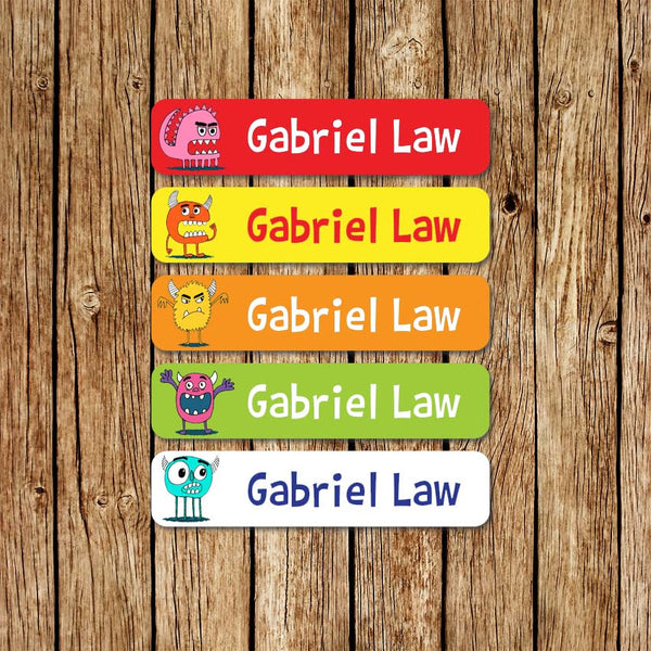 Monster Friends -Large Name Labels - Love my Goodies