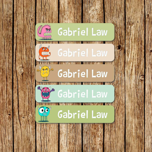 Monster Friends -Large Name Labels - Love my Goodies