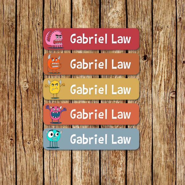 Monster Friends -Large Name Labels - Love my Goodies