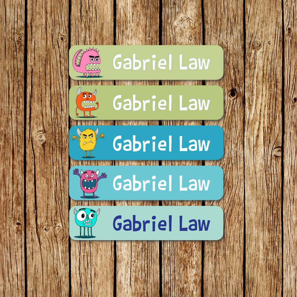 Monster Friends -Large Name Labels - Love my Goodies