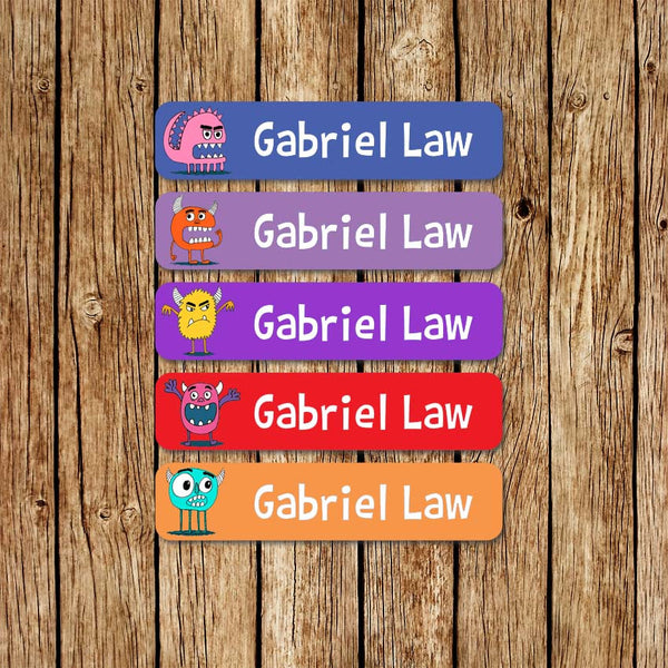 Monster Friends -Large Name Labels - Love my Goodies