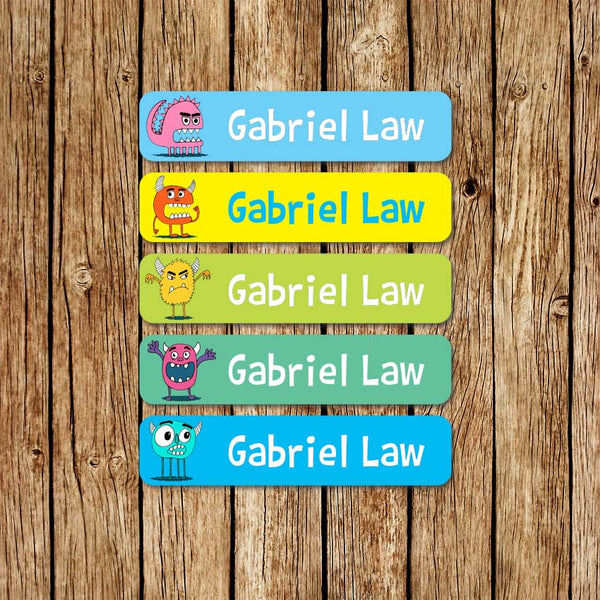 Monster Friends -Large Name Labels - Love my Goodies