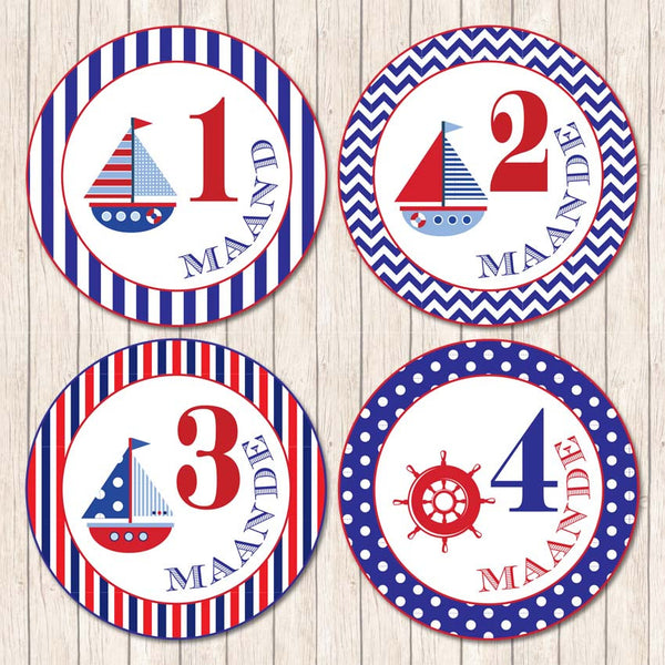 Nautical Belly Stickers - Love my Goodies