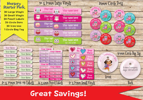 AngryBirds -Large  Name Labels - Love my Goodies