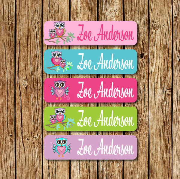Owl Family - Large Name Labels - Love my Goodies