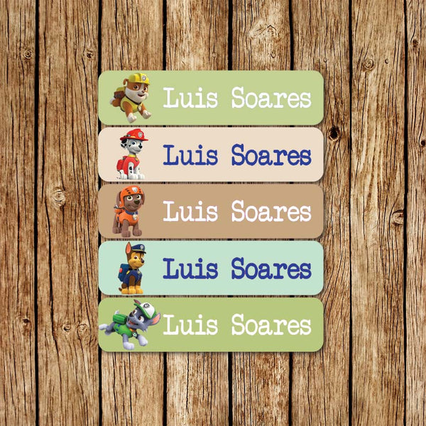 PawPatrol - Large Name Labels - Love my Goodies