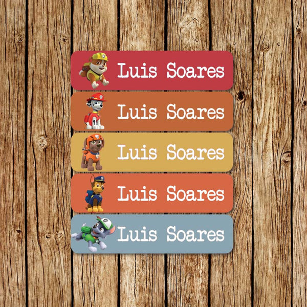 PawPatrol - Large Name Labels - Love my Goodies
