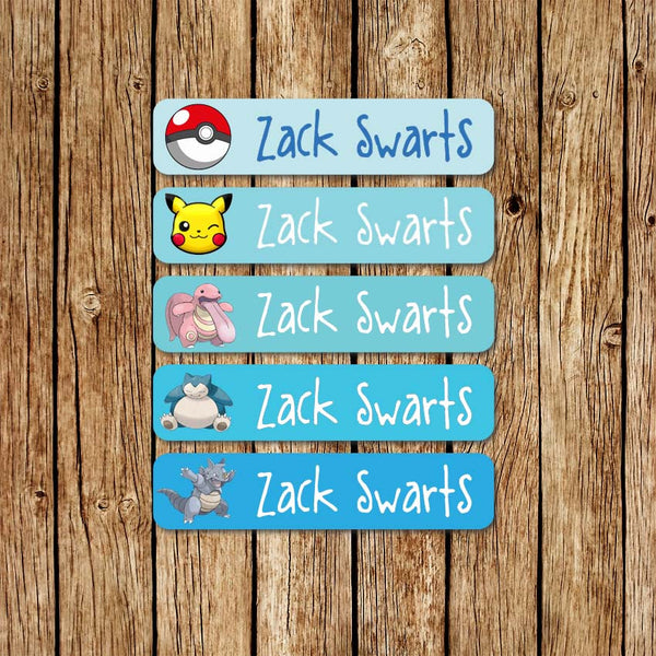 Pokemon 1 - Large Name Labels - Love my Goodies