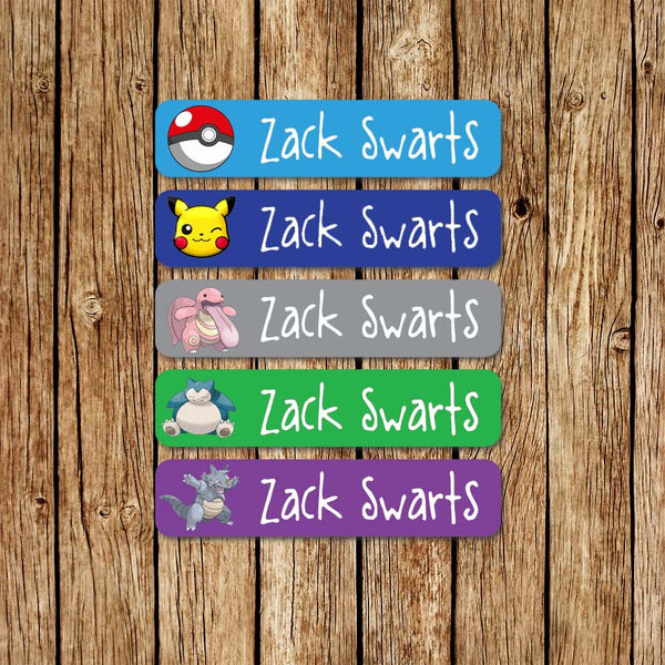 Pokemon 1 - Large Name Labels - Love my Goodies