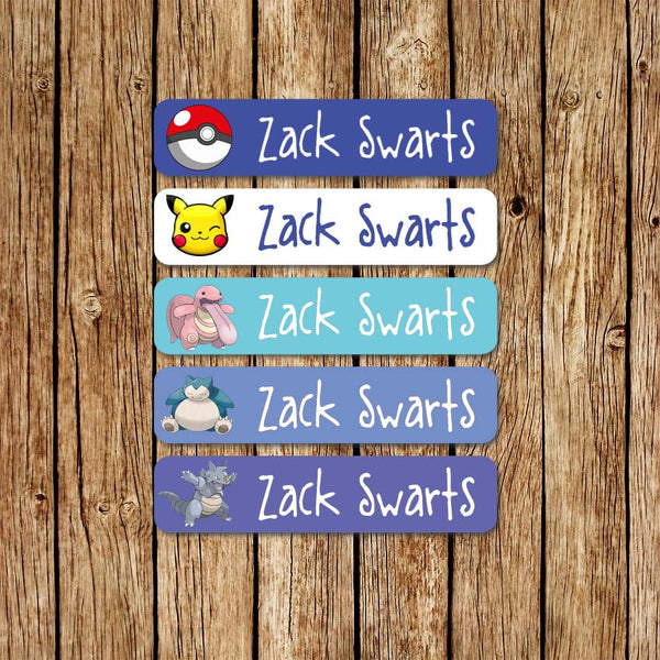 Pokemon 1 - Large Name Labels - Love my Goodies