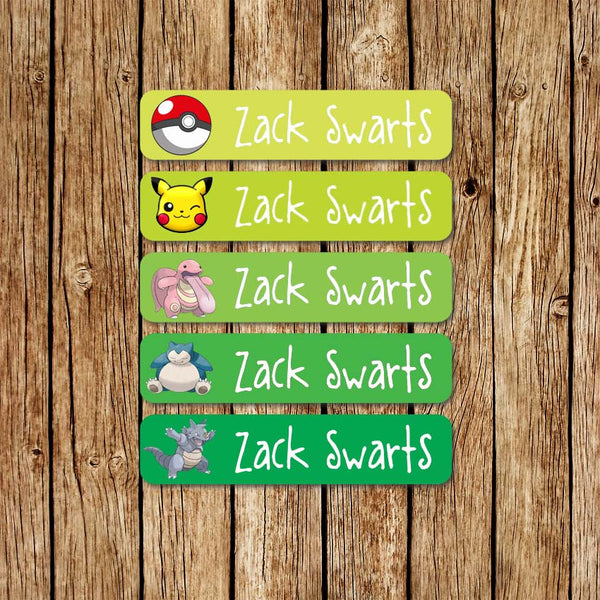 Pokemon 1 - Large Name Labels - Love my Goodies