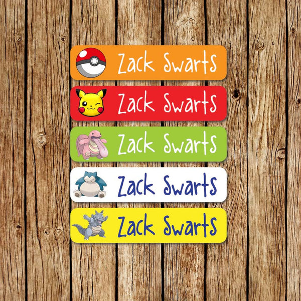 Pokemon 1 - Large Name Labels - Love my Goodies