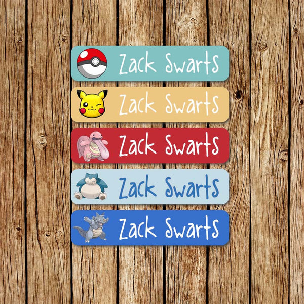Pokemon 1 - Large Name Labels - Love my Goodies