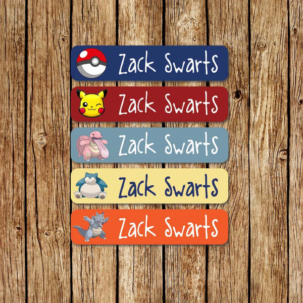 Pokemon 1 - Large Name Labels - Love my Goodies