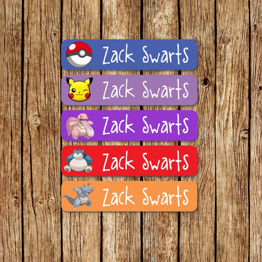 Pokemon 1 - Large Name Labels – Love my Goodies for Free Printable Pokemon Name Tag