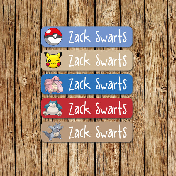 Pokemon 1 - Large Name Labels - Love my Goodies