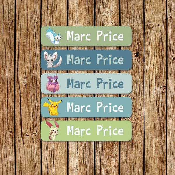Pokemon 2 - Large Name Labels - Love my Goodies