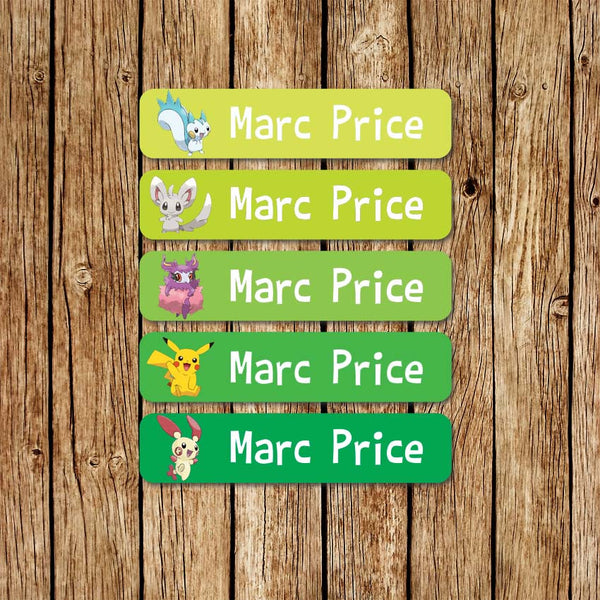 Pokemon 2 - Large Name Labels - Love my Goodies