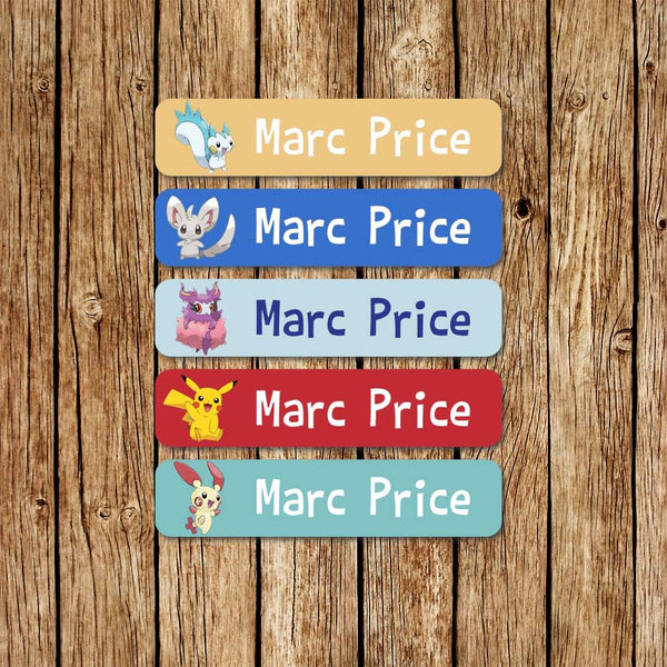 Pokemon 2 - Large Name Labels - Love my Goodies