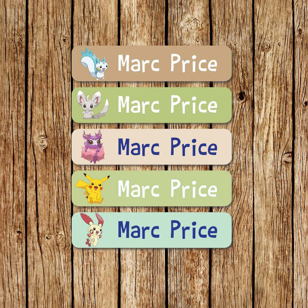 Pokemon 2 - Large Name Labels - Love my Goodies