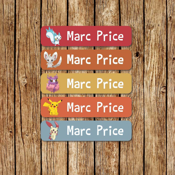 Pokemon 2 - Large Name Labels - Love my Goodies