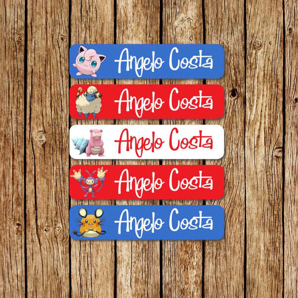 Pokemon 3 - Large Name Labels - Love my Goodies