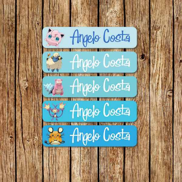 Pokemon 3 - Large Name Labels - Love my Goodies