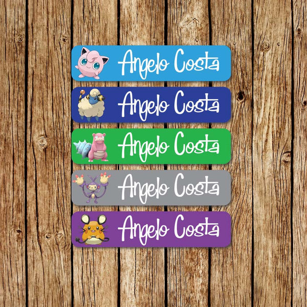 Pokemon 3 - Large Name Labels - Love my Goodies