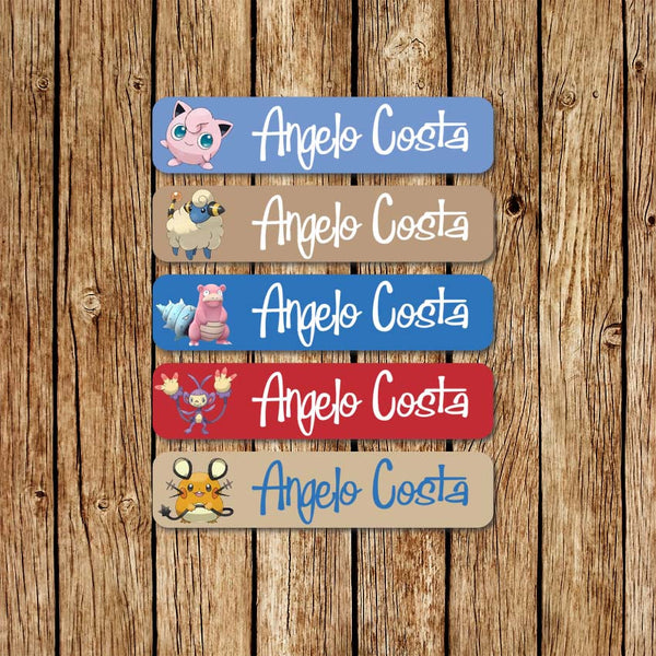 Pokemon 3 - Large Name Labels - Love my Goodies