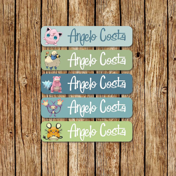 Pokemon 3 - Large Name Labels - Love my Goodies