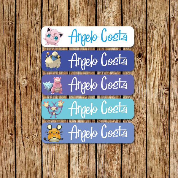 Pokemon 3 - Large Name Labels - Love my Goodies