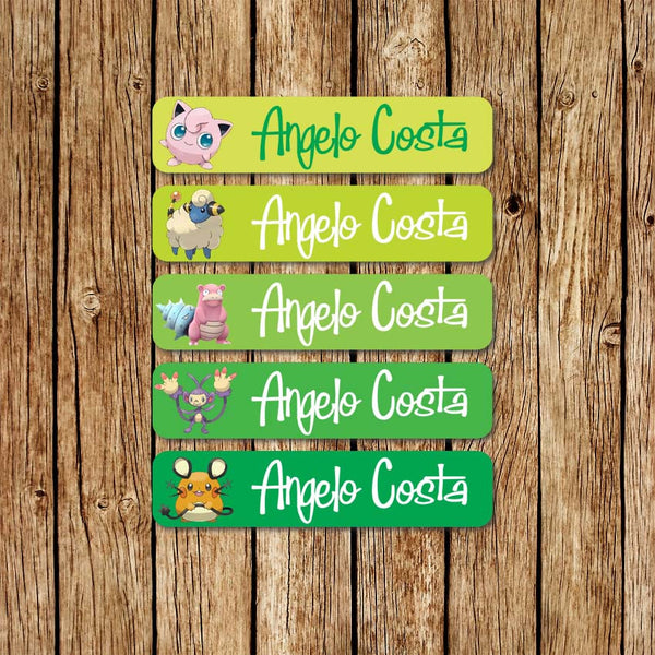 Pokemon 3 - Large Name Labels - Love my Goodies