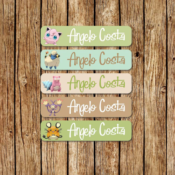 Pokemon 3 - Large Name Labels - Love my Goodies